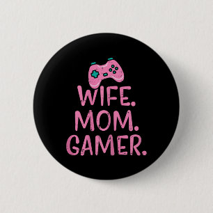 Gamer Shirts Video Gaming Boys Men Girl Kids Gift 6 Cm Round Badge