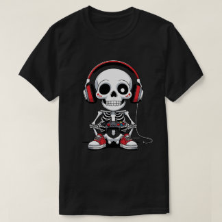 Gamer Skeleton – Funny Halloween Gaming T-Shirt