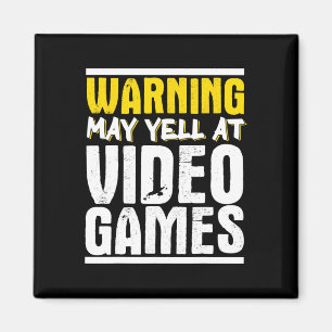 Gamer Skeleton Gaming Video Games Magnet