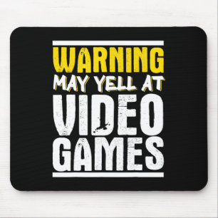 Gamer Skeleton Gaming Video Games Mouse Pad