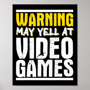 Gamer Skeleton Gaming Video Games Poster