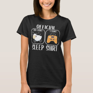Gamer sleep shirt counting sheep