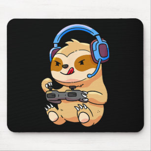 Gamer Sloth Gaming Sloths Video Game Gift  Mouse Pad