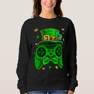 Gamer St Patricks Day Irish Controller Video Game Sweatshirt