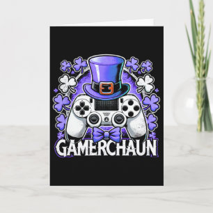 Gamer St Patricks Day Video Game Irish Gaming 1  Card