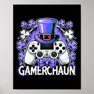 Gamer St Patricks Day Video Game Irish Gaming 1 Poster