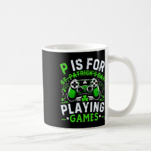 Gamer St Patricks Day Video Game Irish Gaming 2  Coffee Mug