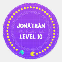 Gamer sticker for birthday Game On