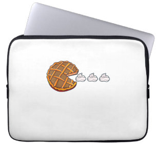Gamer Thanksgiving Pumpkin Pie Eating Cream Gaming Laptop Sleeve
