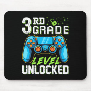 Gamer Third Grade Level Unlocked Back To School Vi Mouse Pad