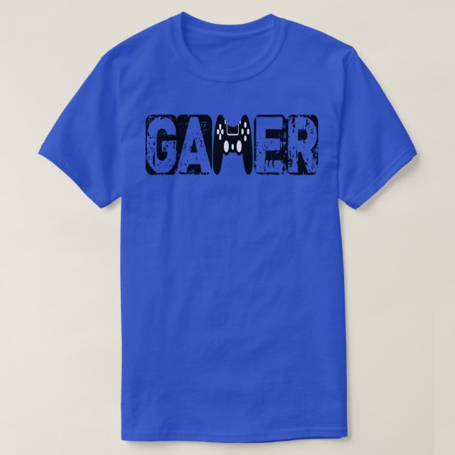 Gamer TShirt Funny Gamer Logo Design Gift (Design Front)