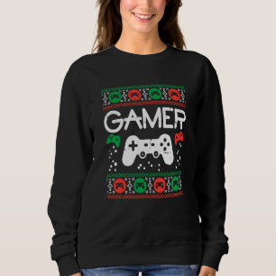 Gamer Ugly Christmas Sweater Retro Video Game Xmas
