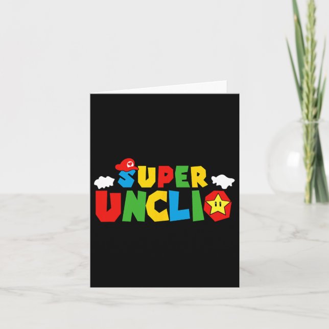 Gamer Uncle Funny Celebrate For Fathers Day  Card (Front)