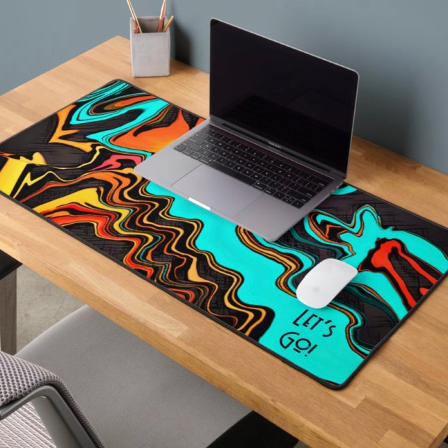 Gamer Unique Modern Abstract Colourful Quote Desk Mat (Creator Uploaded)