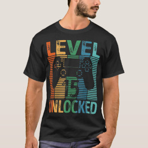 Gamer Unlocked Teen Tee 15th Birthday Video Game 