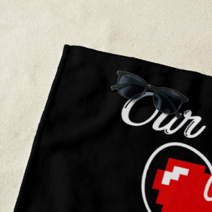 Gamer Valentine Beach Towel