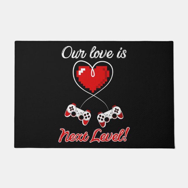 Gamer Valentine Doormat (Front)
