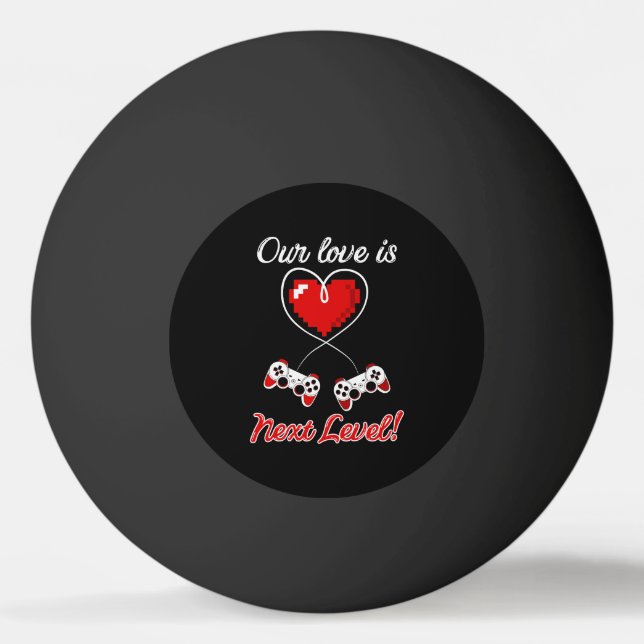 Gamer Valentine Ping Pong Balls (Front)