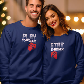 Gamer Valentines Day Couple Matching Funny Matchin Sweatshirt