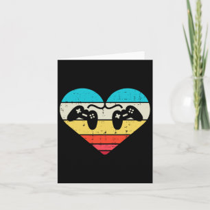 Gamer Valentines Day Men Boys Girl Kids Teen Gamin Card
