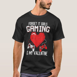 Gamer Valentines Day Video Games Funny Gaming Boys T-Shirt