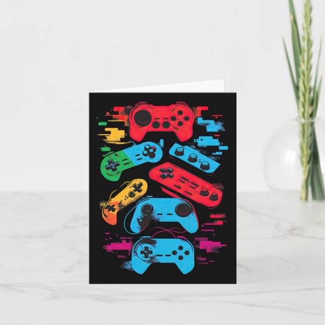 Gamer Video Game Controller 18  Card (Front)