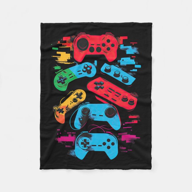 Gamer Video Game Controller 18  Fleece Blanket (Front)