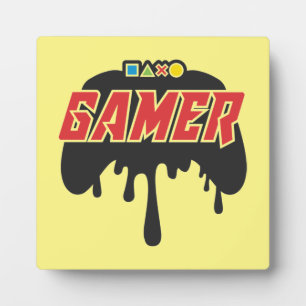 Gamer, Video Game Controller - Gaming Humour Joke Plaque
