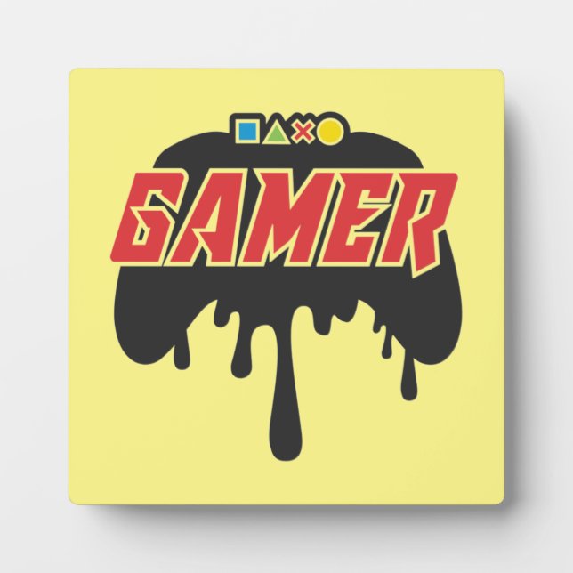 Gamer, Video Game Controller - Gaming Humour Joke  Plaque (Front)