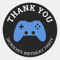 Gamer Video Game Party Thank You Personalised