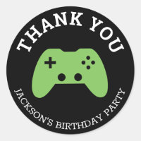 Gamer Video Game Party Thank You Personalised