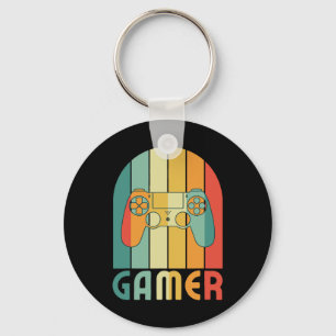 Gamer Video Games Player For Game Player Gamer Dad Key Ring