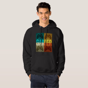 GAMER VINTAGE VIDEO GAME CONTROLLER  HOODIE