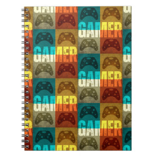 GAMER VINTAGE VIDEO GAME CONTROLLER NOTEBOOK