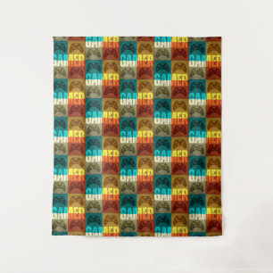 GAMER VINTAGE VIDEO GAME CONTROLLER   TAPESTRY