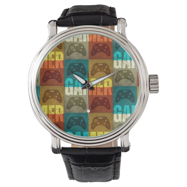 GAMER VINTAGE VIDEO GAME  WATCH (Front)