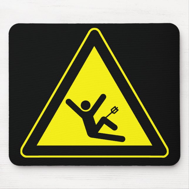 Gamer Warning Mouse Pad (Front)