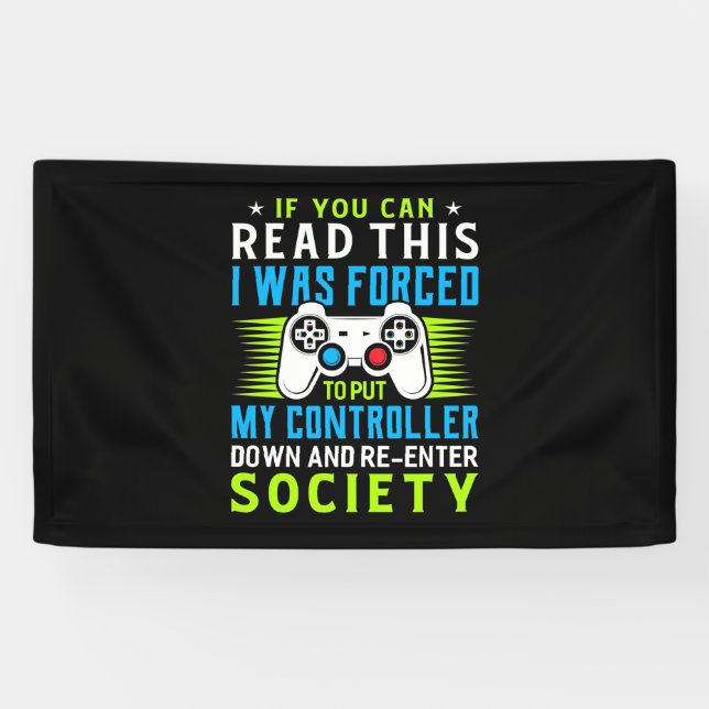 Gamer Was Forced To Put My Controller Banner (Horizontal)