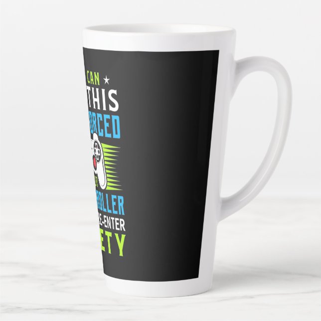 Gamer Was Forced To Put My Controller Latte Mug (Right)