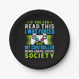 Gamer Was Forced To Put My Controller Paper Plate