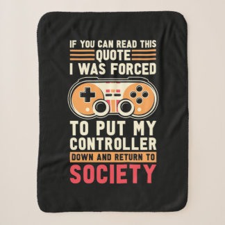 Gamer Was Forced To Put My Controller Sherpa Blanket