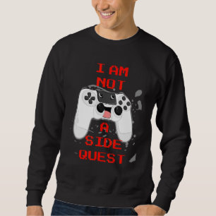 Gamer Who Loves Video Gaming Mmorpg Rpg Quest Desi Sweatshirt