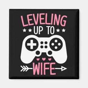Gamer Wife Mum Levelling Up To Wife Gaming Bride A Magnet