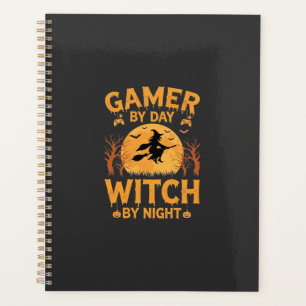 Gamer Witch Halloween Gaming Design Planner
