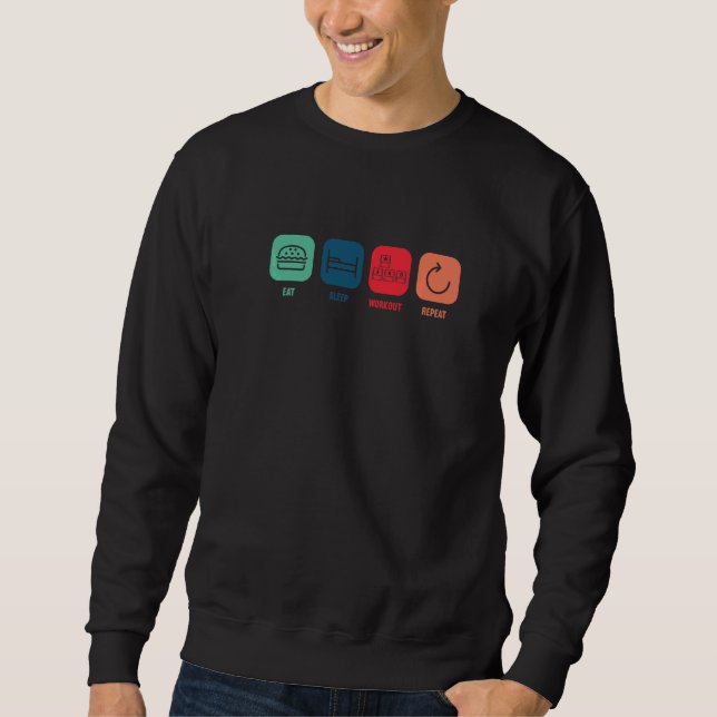 Gamer Workout Training Pc Game Wasd Gaming Gamblin Sweatshirt (Front)