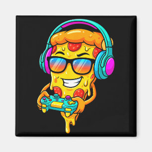 Gamer Zza Slice Video Gaming Boy Enthusiast Gamer  Magnet