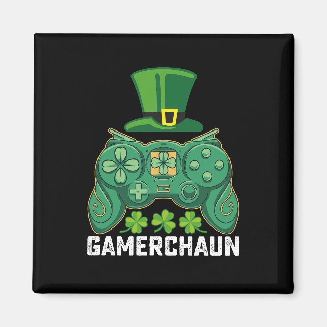 Gamerchaun Gamer Gaming Games St Patrick's Day Magnet (Front)