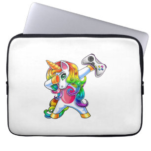 Gamercorn Dabbing Unicorn Video Game Controller Ga Laptop Sleeve