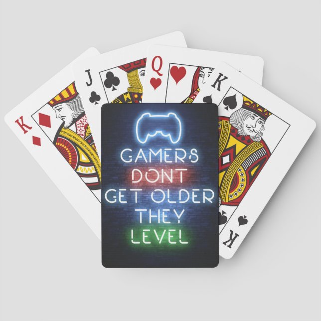 Gamers Do Not Get Older Playing Cards (Back)