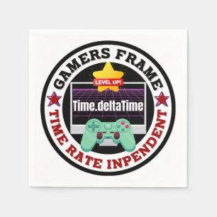 Gamers Frame - Time Rate Independent Napkin